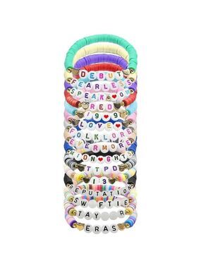 15 Pcs Swiftie Friendship Bracelets Album Inspired Letter Bracel